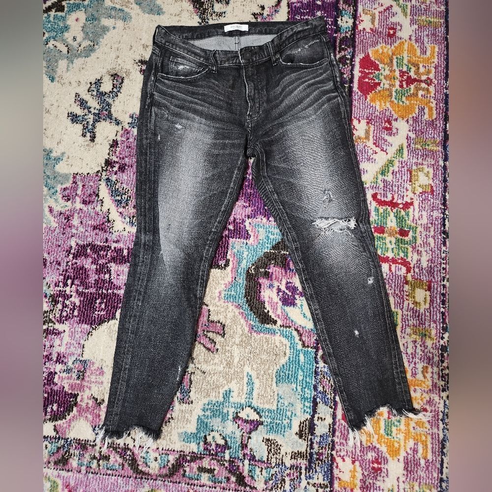 Moussy Vintage Black Glendele Skinny Black Jeans Size 30